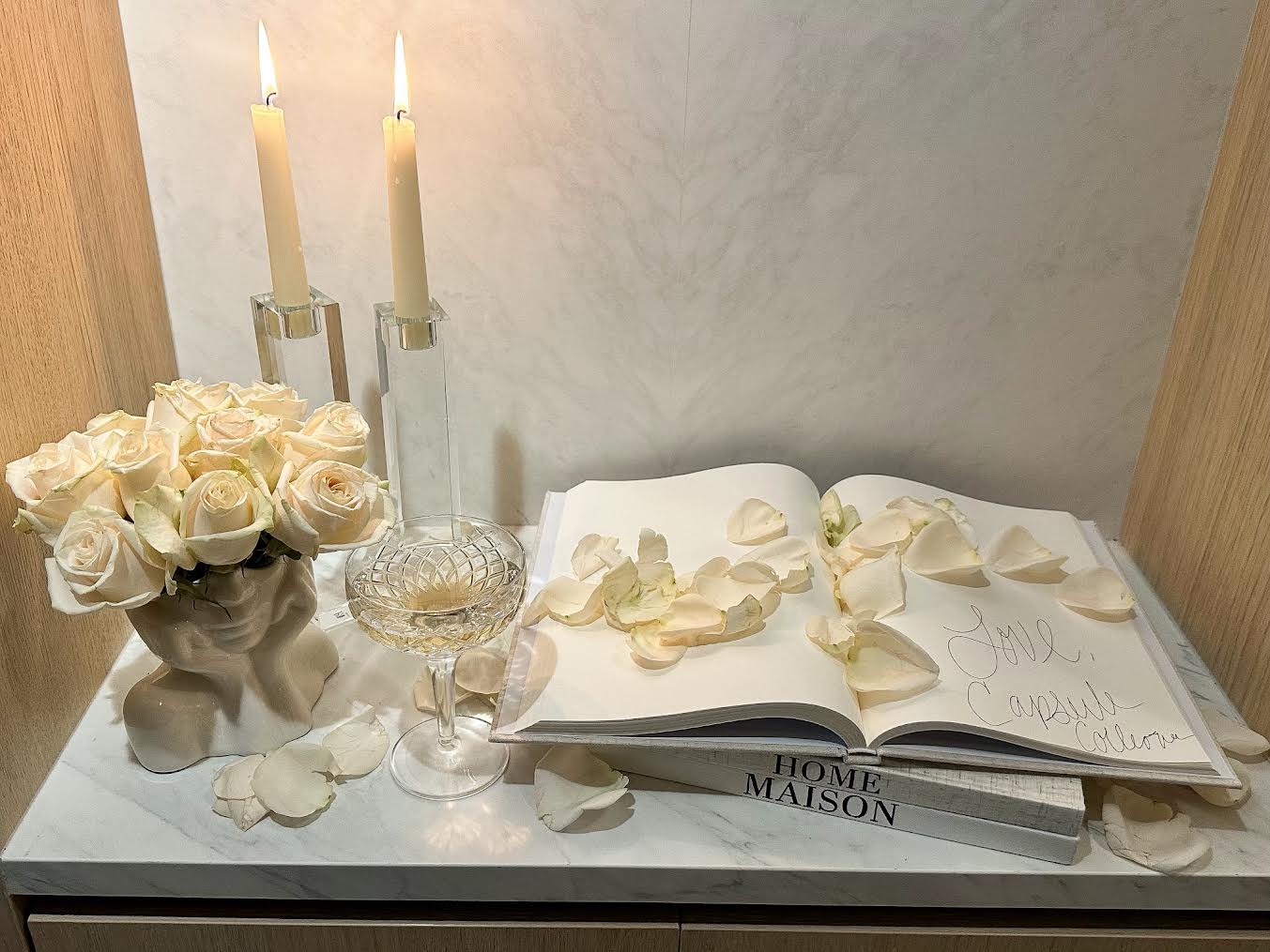 Set the Mood Demure Crystal Candlestick Holder Set