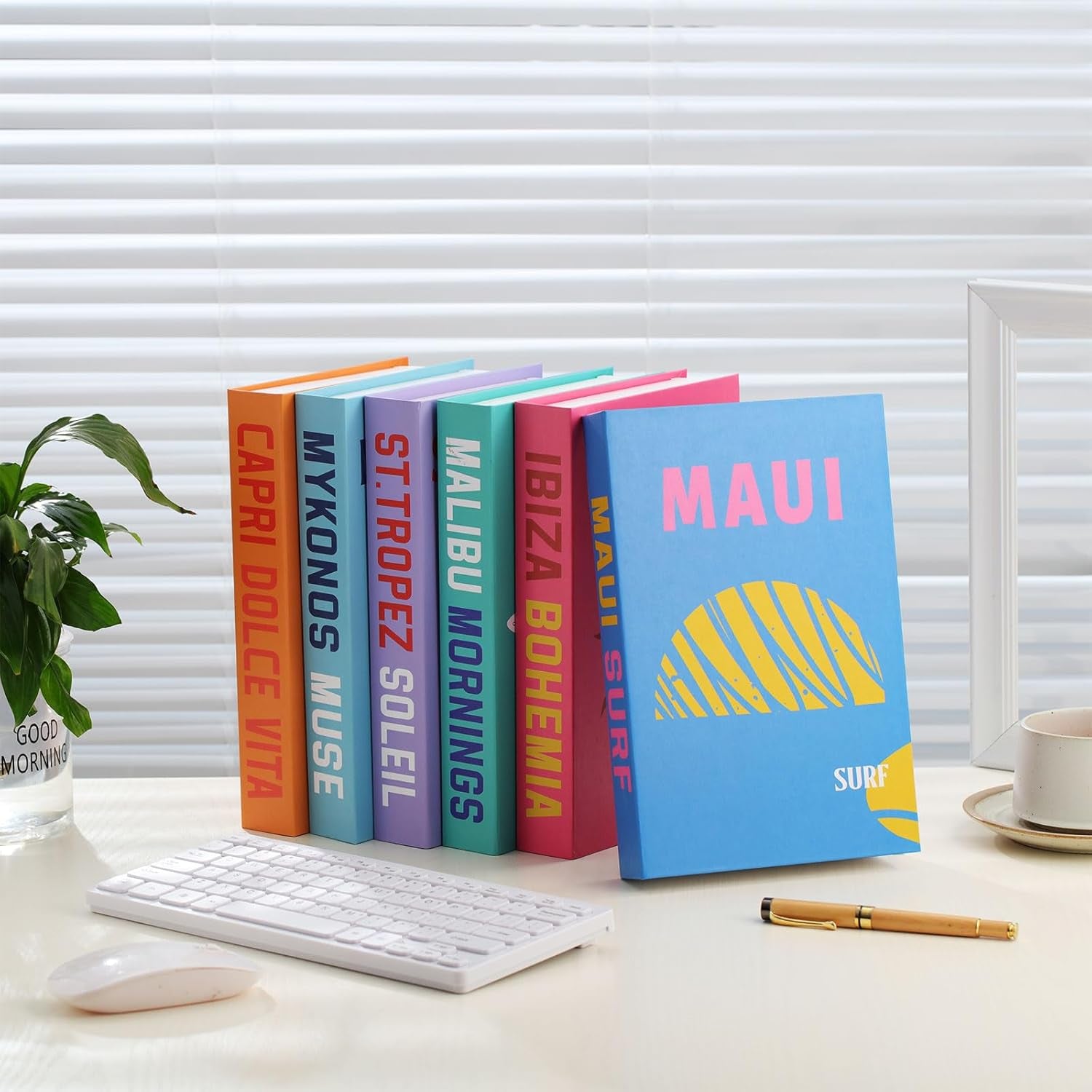 Mykonos Modern Fashion Coffee faux Table Book  
