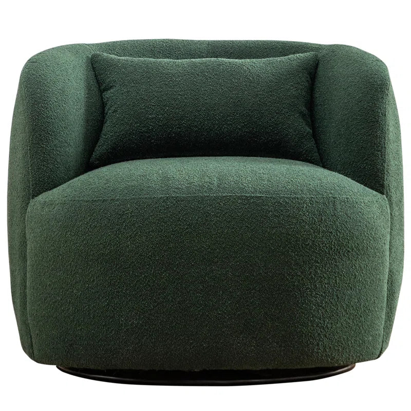 Carrena 34" Wide Boucle Upholstered Swivel Armchair - CAPSULE HOME COLLECTION