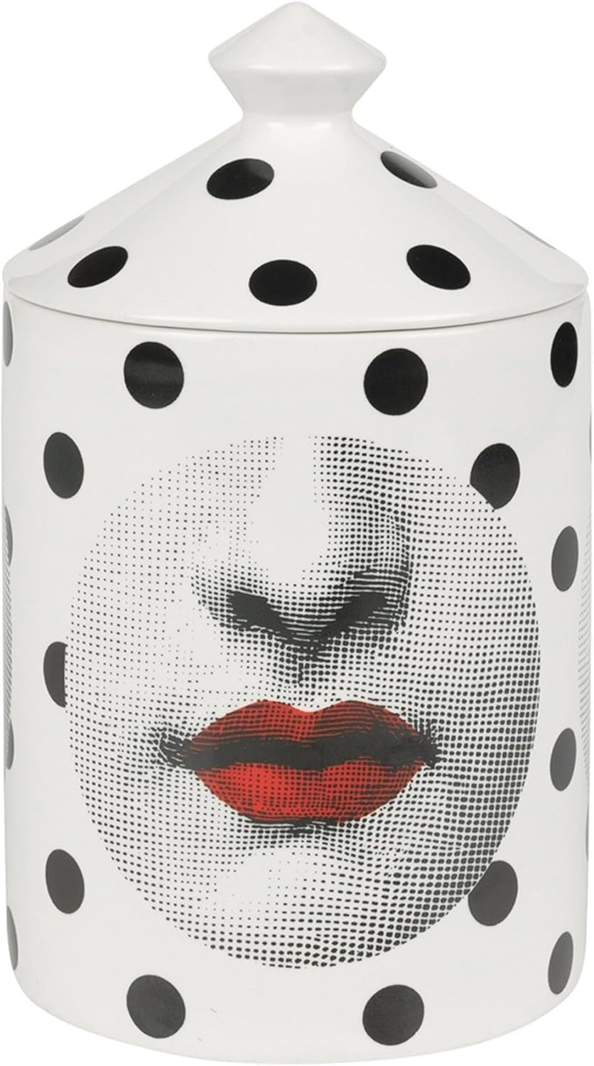 Modern Romance Red Lips Apothecary Jar with Lid 