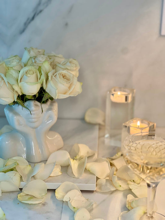 Very Demure Crystal Candle Holder Set, 3 Pcs Crystal Tealight
